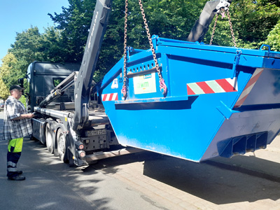 Gemeinsame Aufraumaktion am Parkdeck