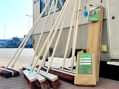 Gemeinsame Aufraumaktion am Parkdeck