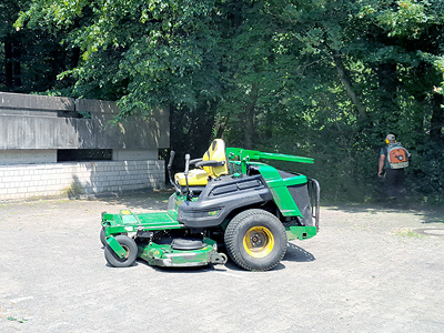 Gemeinsame Aufraumaktion am Parkdeck
