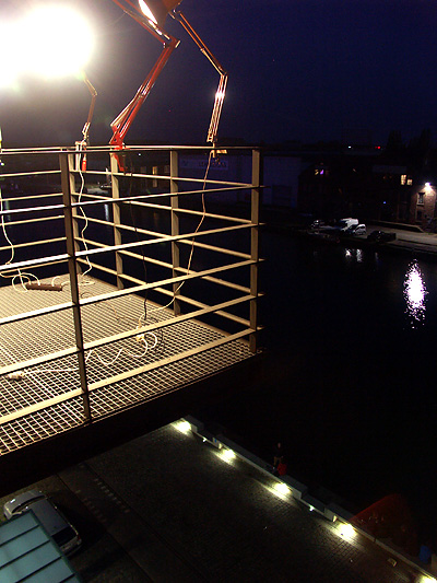 Im 4. Stock des Atelierhauses Speicher II am Stadthafen von M&uuml;nster